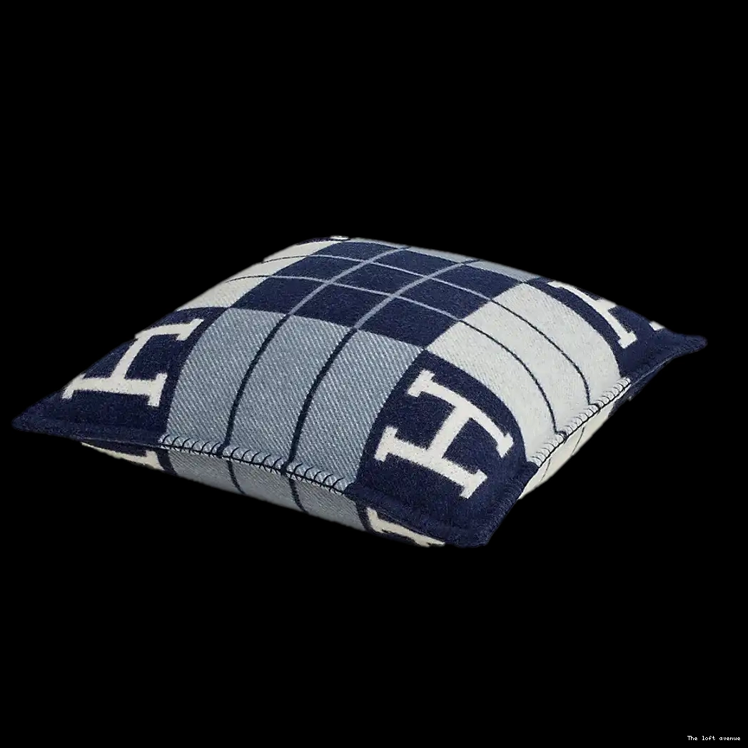 PILLOW THROW STRIPE HERMES WOOL 0502
